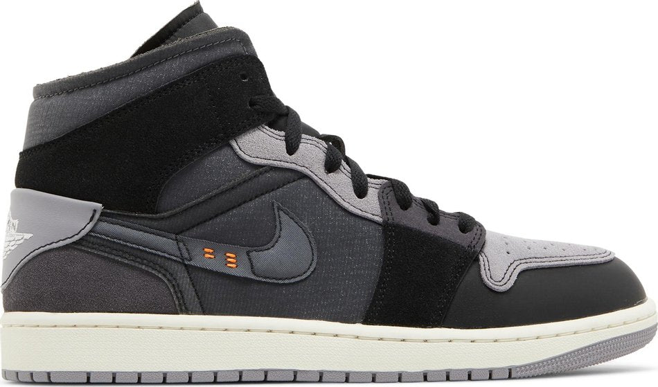 Air Jordan 1 Mid SE Craft  Inside Out   Black  DM9652-001
