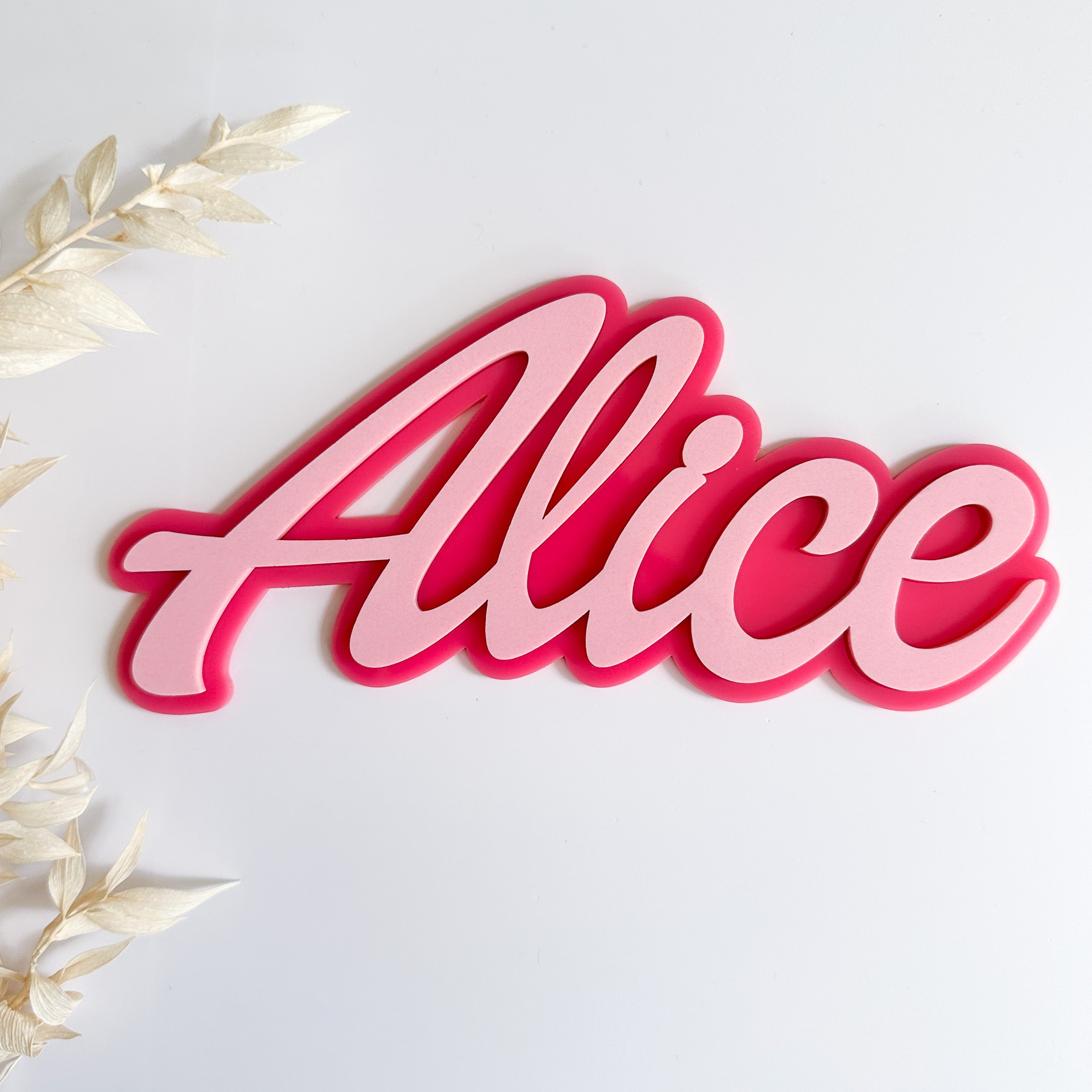 Alice in Wonderland Cake Topper Custom Name and Age Alice 